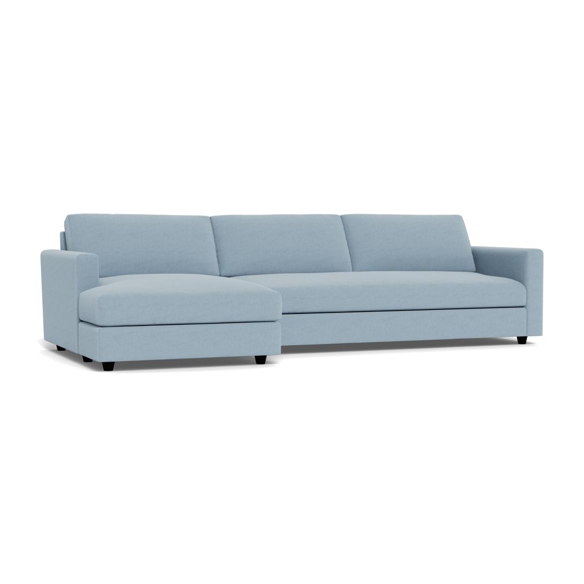 Heal's Nimbus 4 Seater Left Hand Corner Chaise Capelo Linen-Cotton Sea Shanty Black Feet – image 1