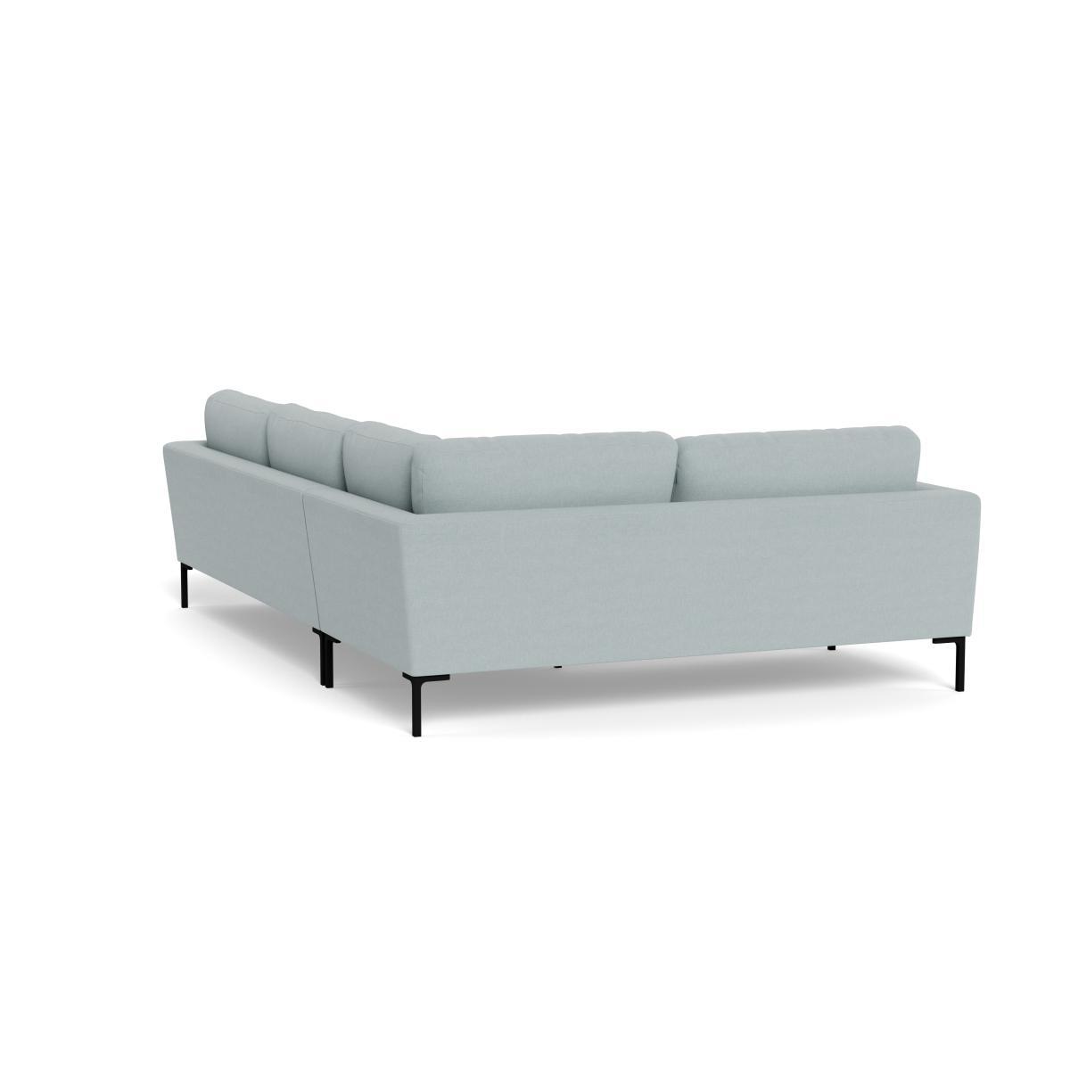 Heal's Eton Left Hand Facing Corner Sofa Brushed Cotton Mist Brass Feet - Heal's UK Furniture – image 4