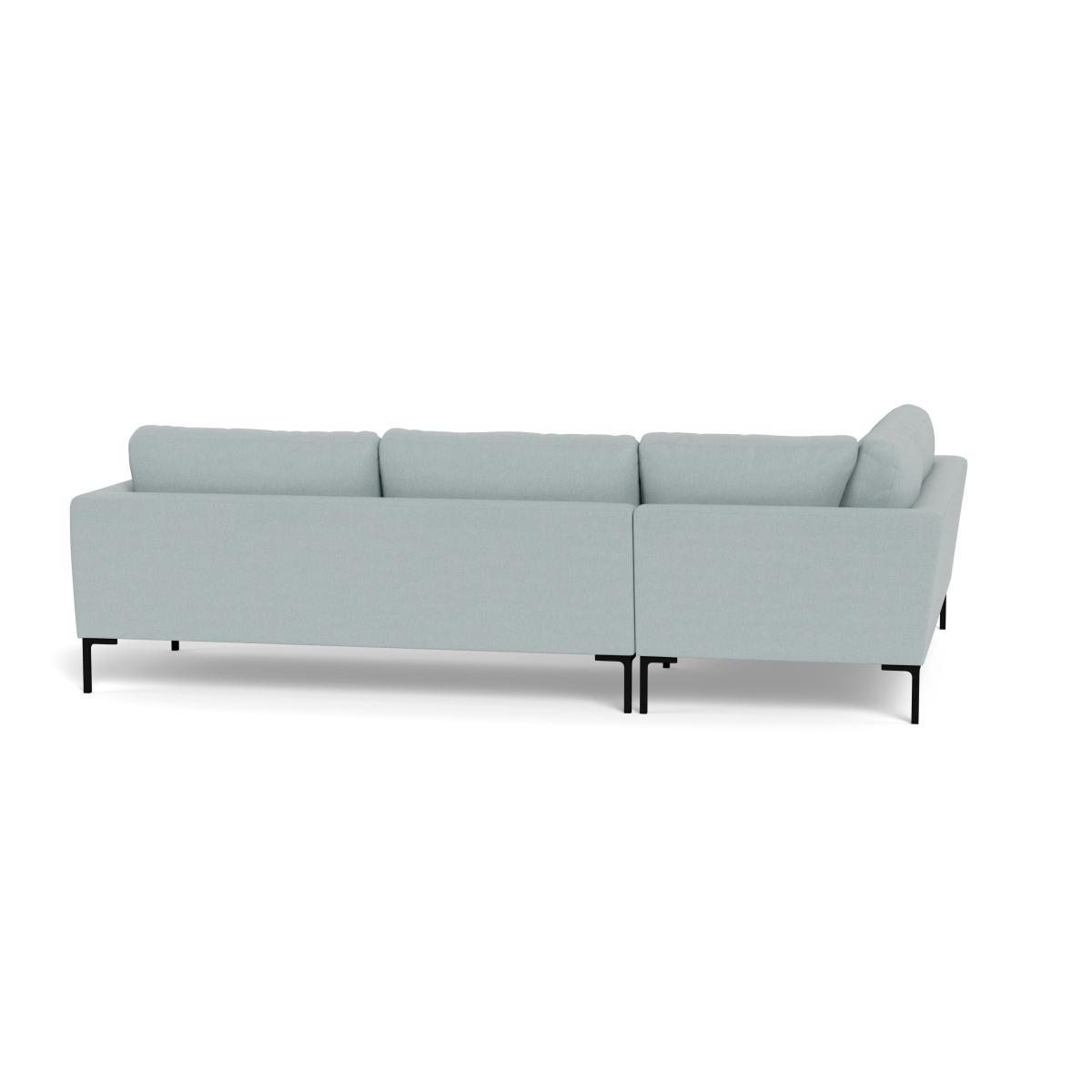 Heal's Eton Left Hand Facing Corner Sofa Brushed Cotton Mist Brass Feet - Heal's UK Furniture – image 5