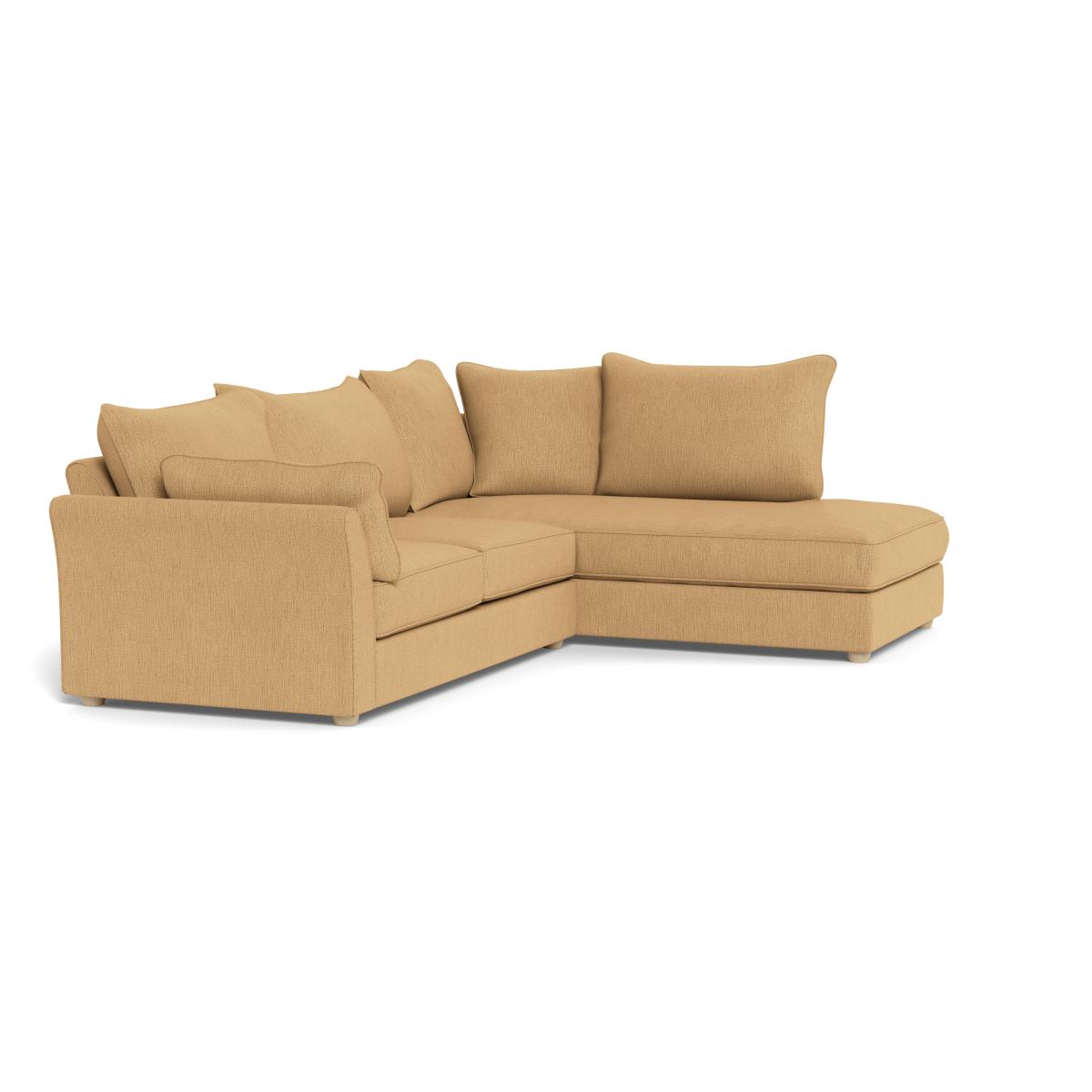 Heal's Tailor Right Hand Facing Corner Sofa Smart Linen Mix Sand Natural Beech Feet – image 2