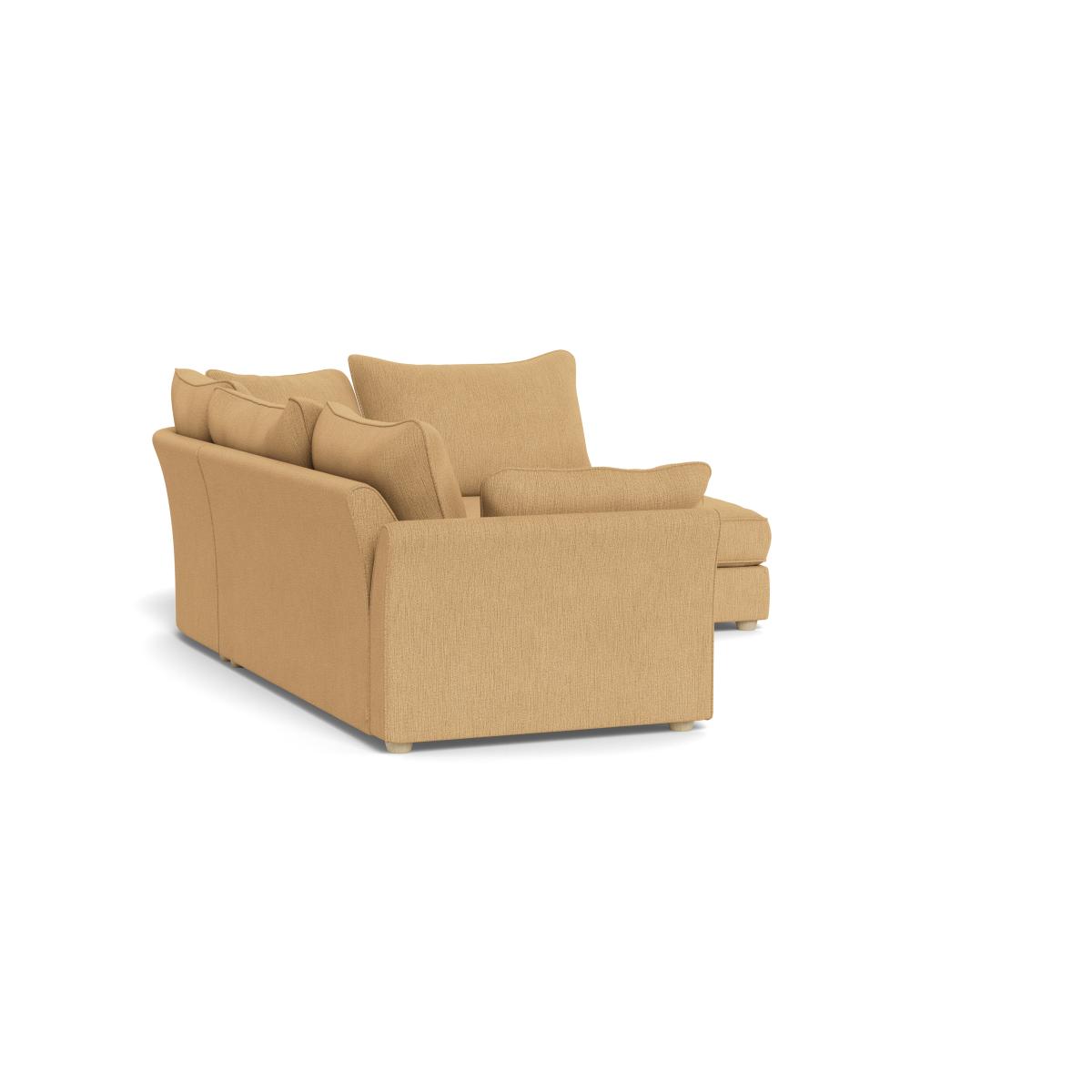 Heal's Tailor Right Hand Facing Corner Sofa Smart Linen Mix Sand Natural Beech Feet – image 4