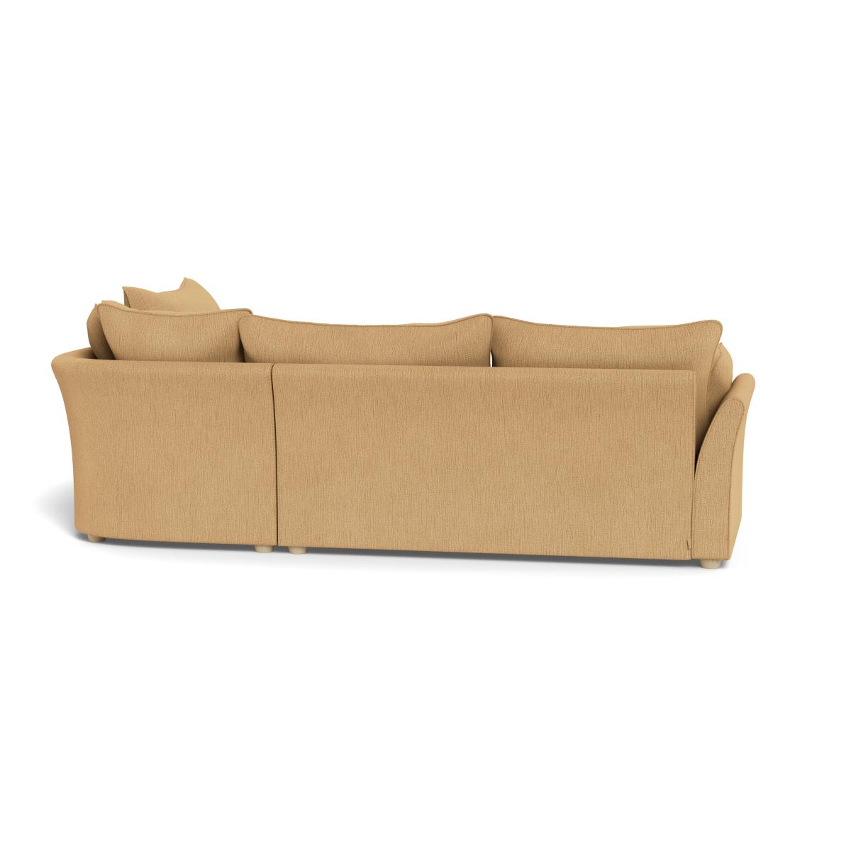 Heal's Tailor Right Hand Facing Corner Sofa Smart Linen Mix Sand Natural Beech Feet – image 5