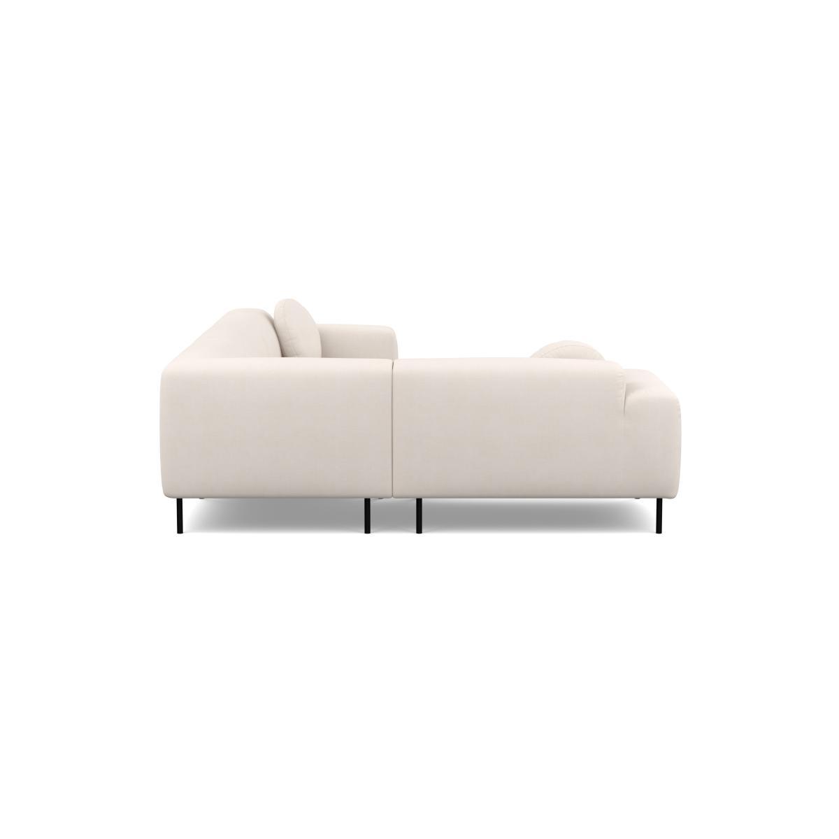 Heal's Luna Medium Left Hand Facing Corner Sofa Siena Cotton Natural Black Feet - Heal's UK Furniture – image 3