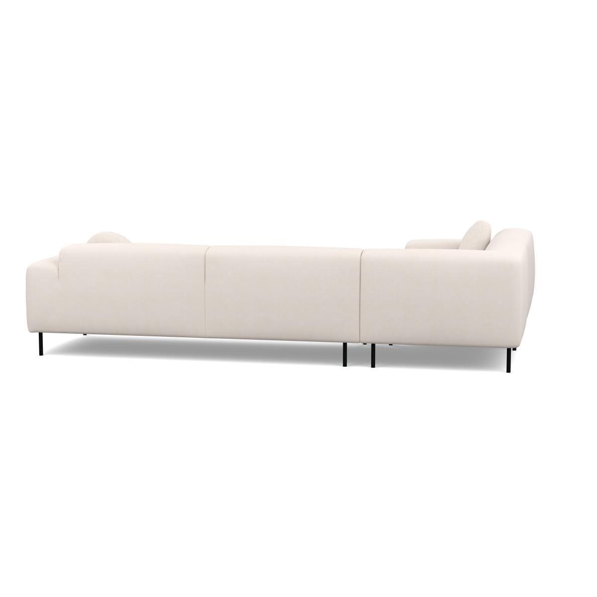 Heal's Luna Medium Left Hand Facing Corner Sofa Siena Cotton Natural Black Feet - Heal's UK Furniture – image 5