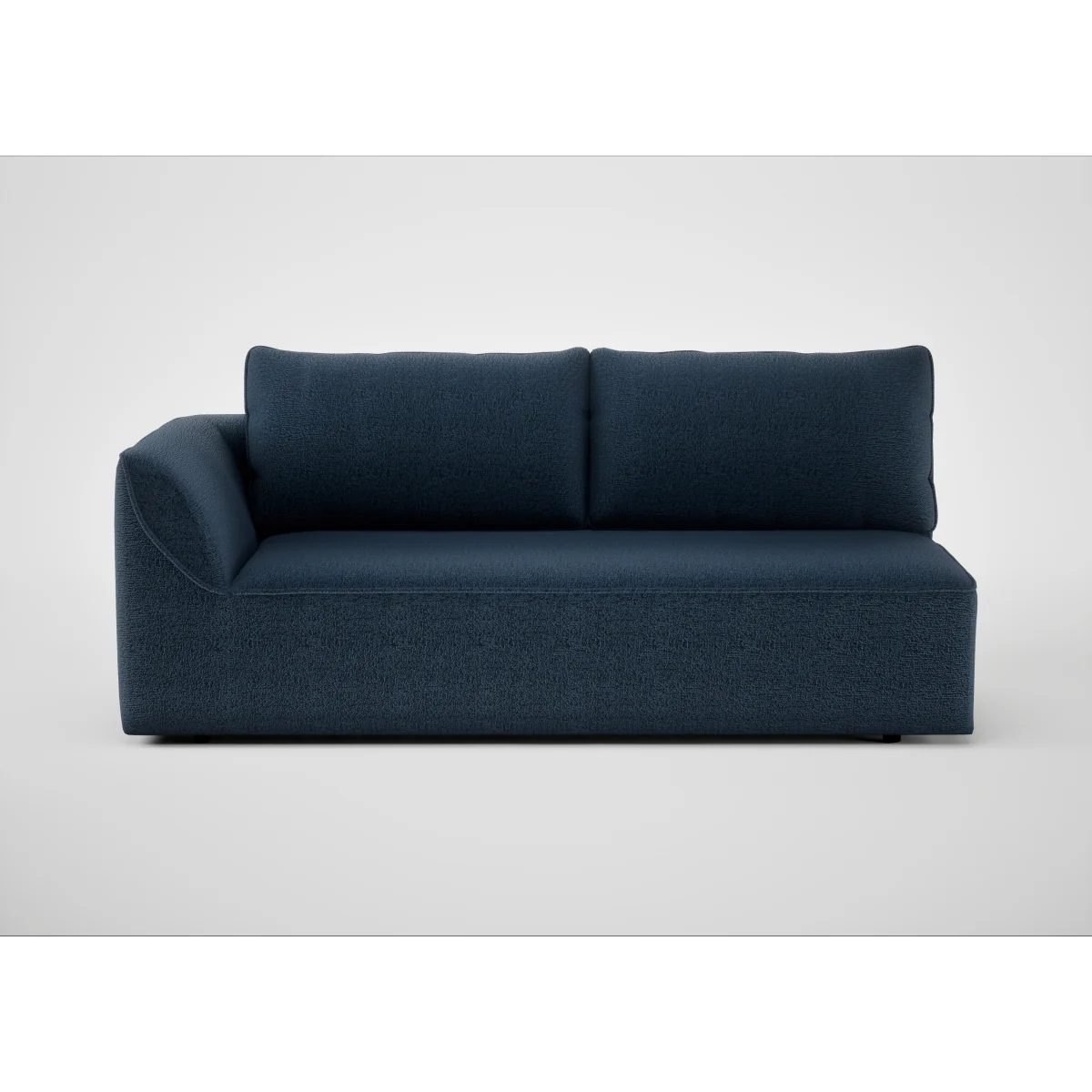 Heal's Morven Left Hand Facing 3 Seater Unit Melton Wool Red Oxide – image 7