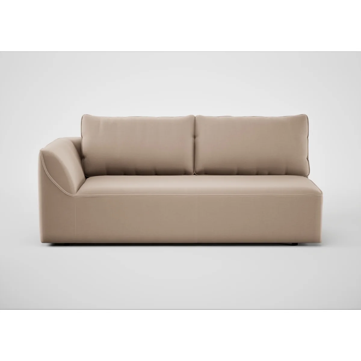 Heal's Morven Left Hand Facing 3 Seater Unit Melton Wool Red Oxide – image 9