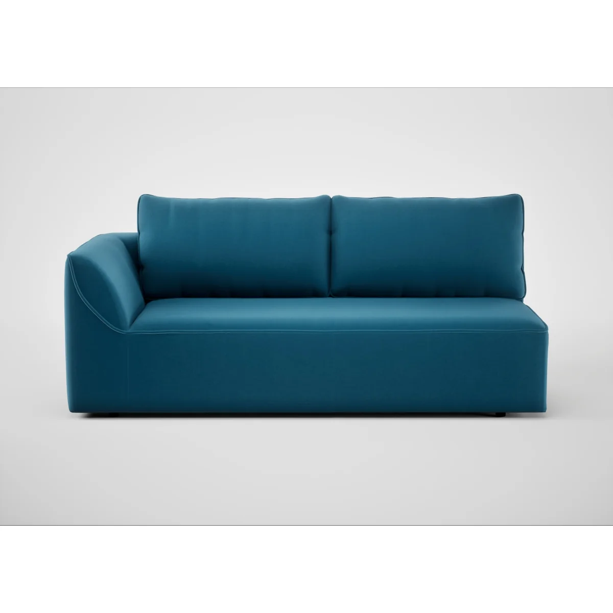 Heal's Morven Left Hand Facing 3 Seater Unit Melton Wool Red Oxide – image 10