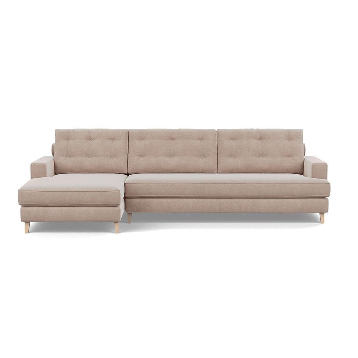 Heal's Mistral Left Hand Facing Corner Sofa Smart Linen Mix Maroon Natural Feet - Heal's UK Furniture – image 32