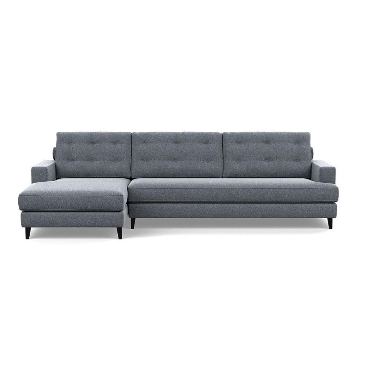 Heal's Mistral Left Hand Facing Corner Sofa Smart Linen Mix Maroon Natural Feet - Heal's UK Furniture – image 78