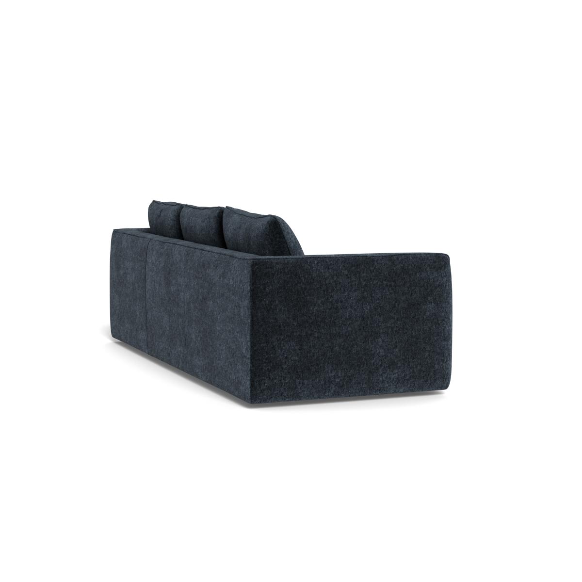 Heal's Morven Right Hand Facing Corner Chaise Sofa Boucle Velvet Space Black Feet – image 4