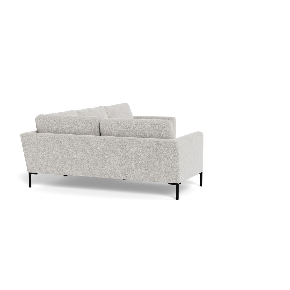 Heal's Eton Left Hand Facing Corner Sofa Chunky Boucle Ecru Brass Feet - Heal's UK Furniture – image 2