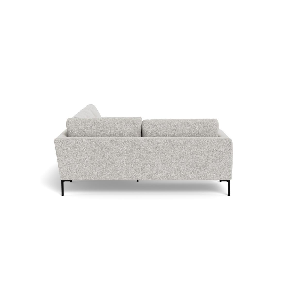 Heal's Eton Left Hand Facing Corner Sofa Chunky Boucle Ecru Brass Feet - Heal's UK Furniture – image 3