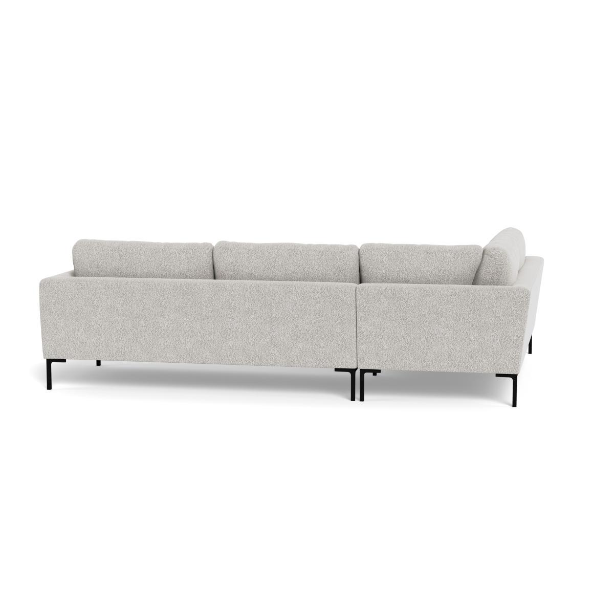 Heal's Eton Left Hand Facing Corner Sofa Chunky Boucle Ecru Brass Feet - Heal's UK Furniture – image 5
