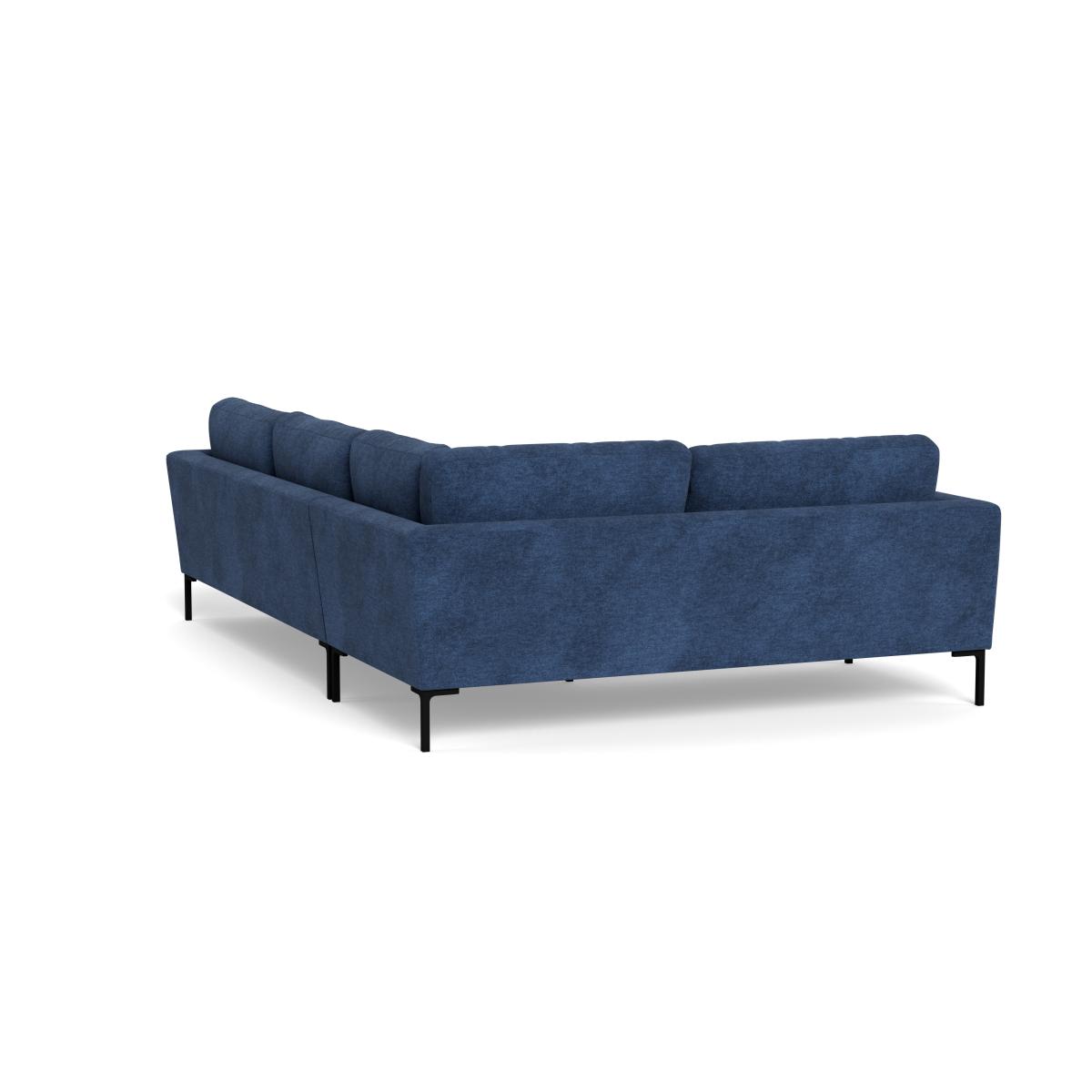 Heal's Eton Left Hand Facing Corner Sofa Broad Weave Lagoon Black Feet – image 4