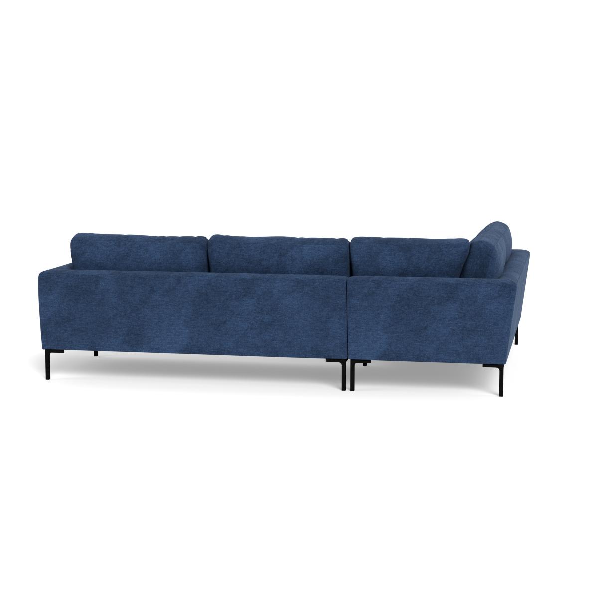 Heal's Eton Left Hand Facing Corner Sofa Broad Weave Lagoon Black Feet – image 5