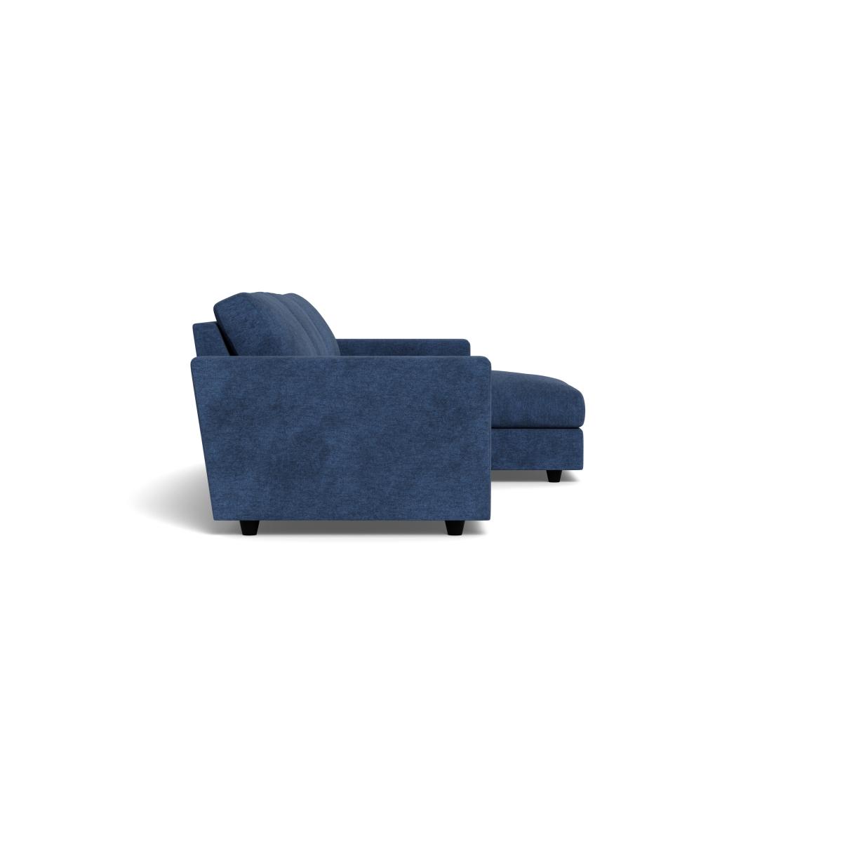 Heal's Nimbus 4 Seater Right Hand Corner Chaise Broad Weave Lagoon Black Feet – image 3