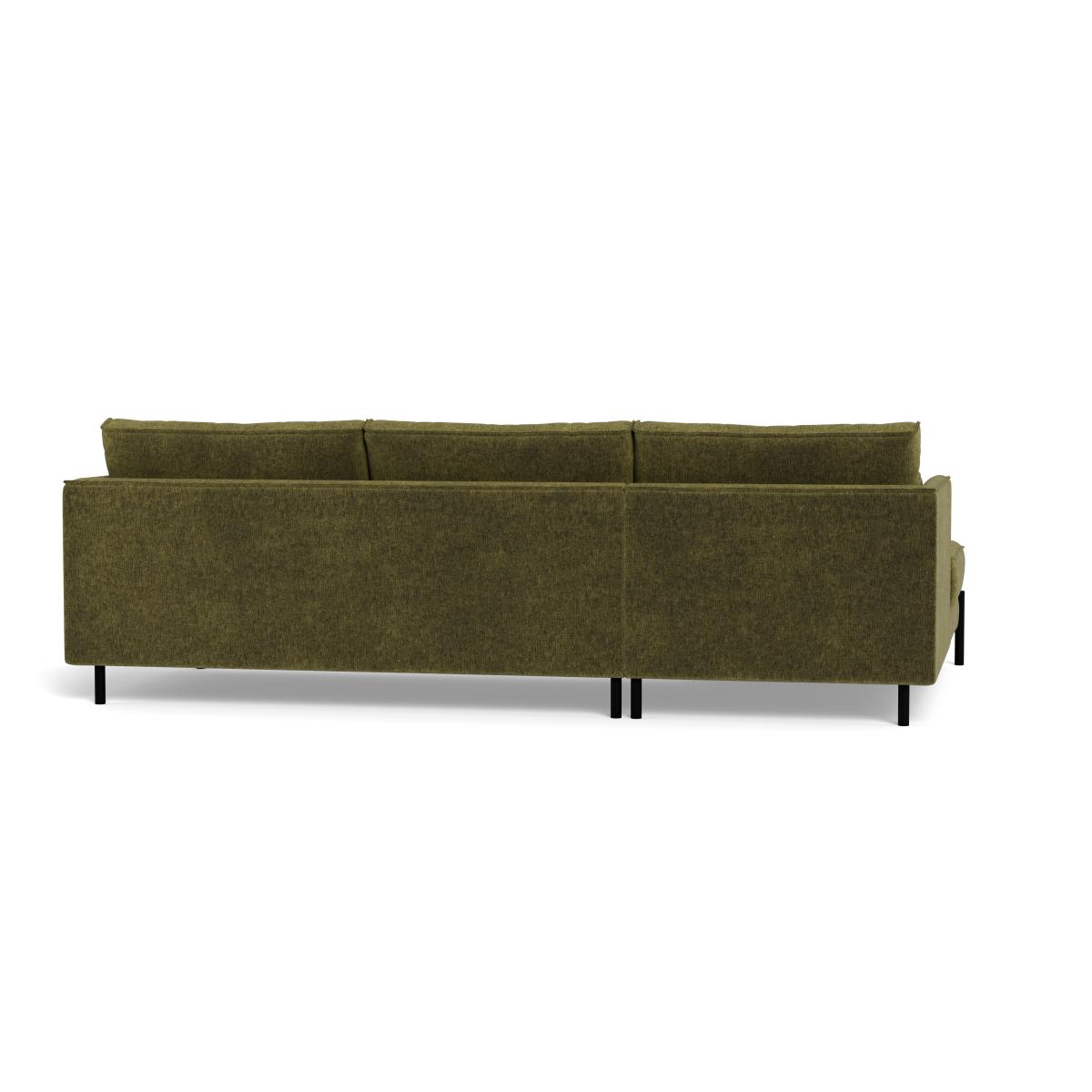 Heal's Tortona Left Hand Facing 4 Seater Corner Chaise Boucle Velvet Wilder Black Feet – image 5