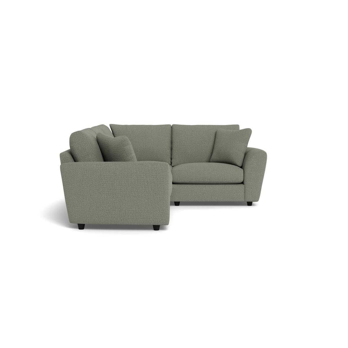 Heal's Snooze Right Hand Facing Corner Sofa Boucle Tweed Lapis Black Feet – image 3