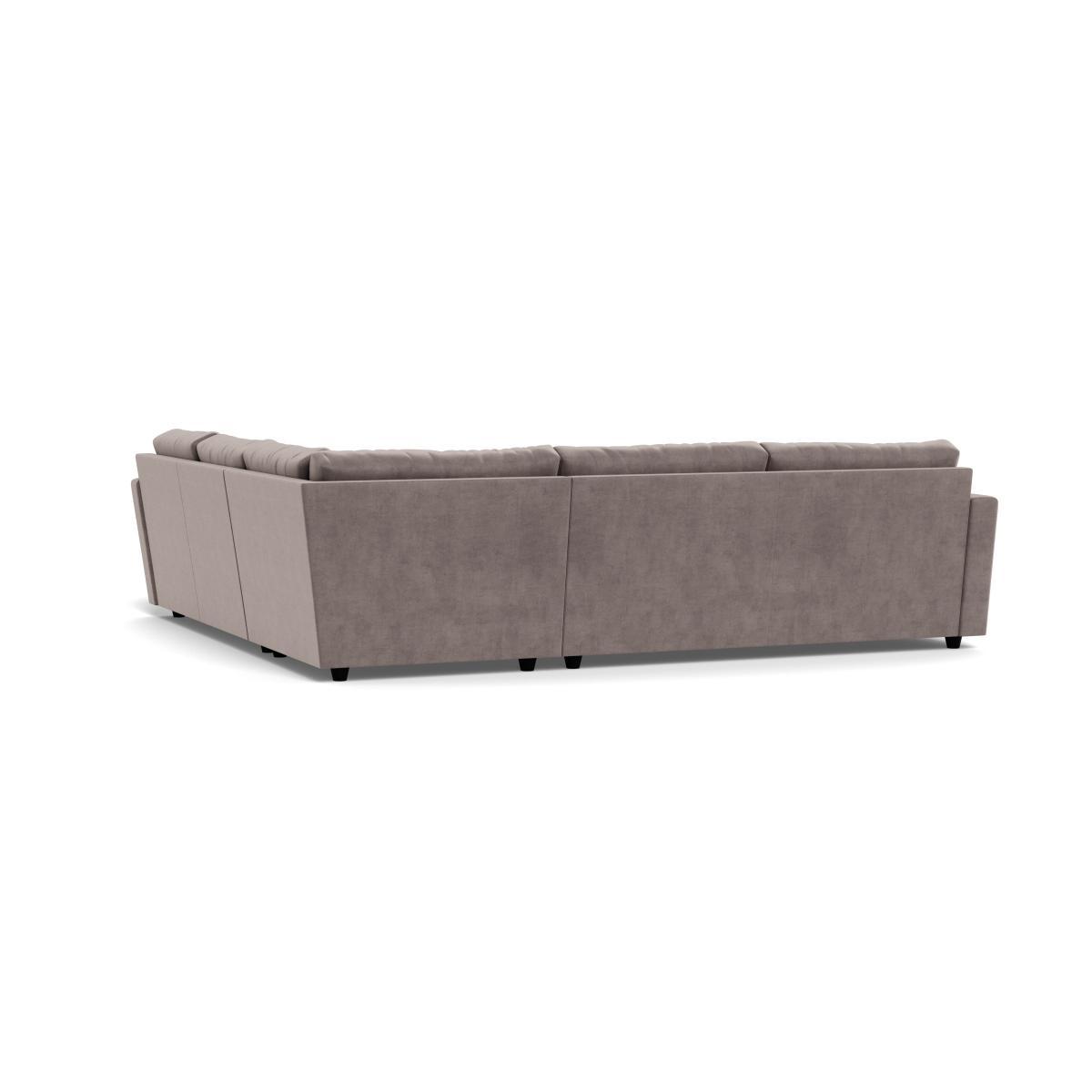 Heal's Nimbus II Large Corner Sofa Smart Luxe Velvet Mushroom - Heal's UK Furniture – image 4