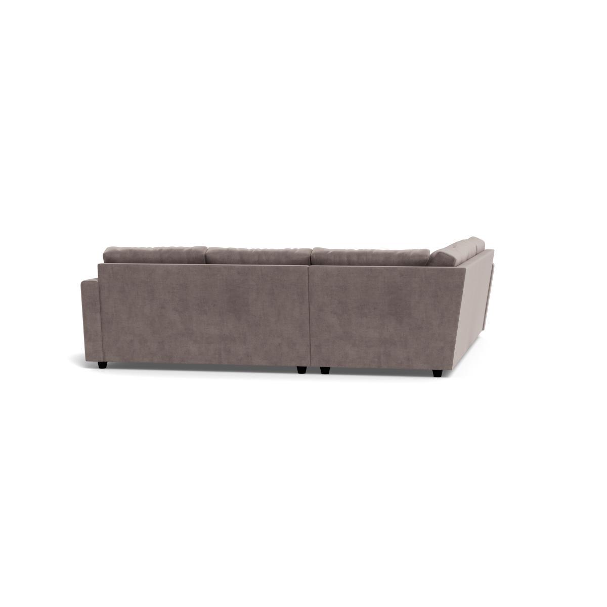 Heal's Nimbus II Large Corner Sofa Smart Luxe Velvet Mushroom - Heal's UK Furniture – image 5