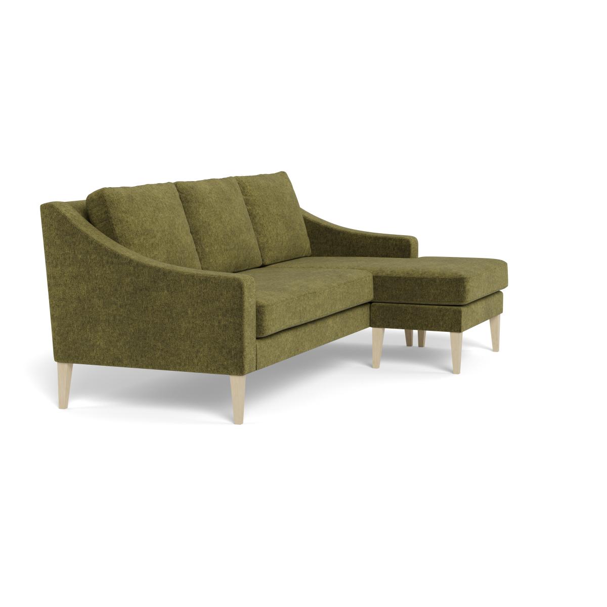 Heal's Richmond Corner Chaise Sofa Boucle Velvet Wilder Black Beech Feet – image 2