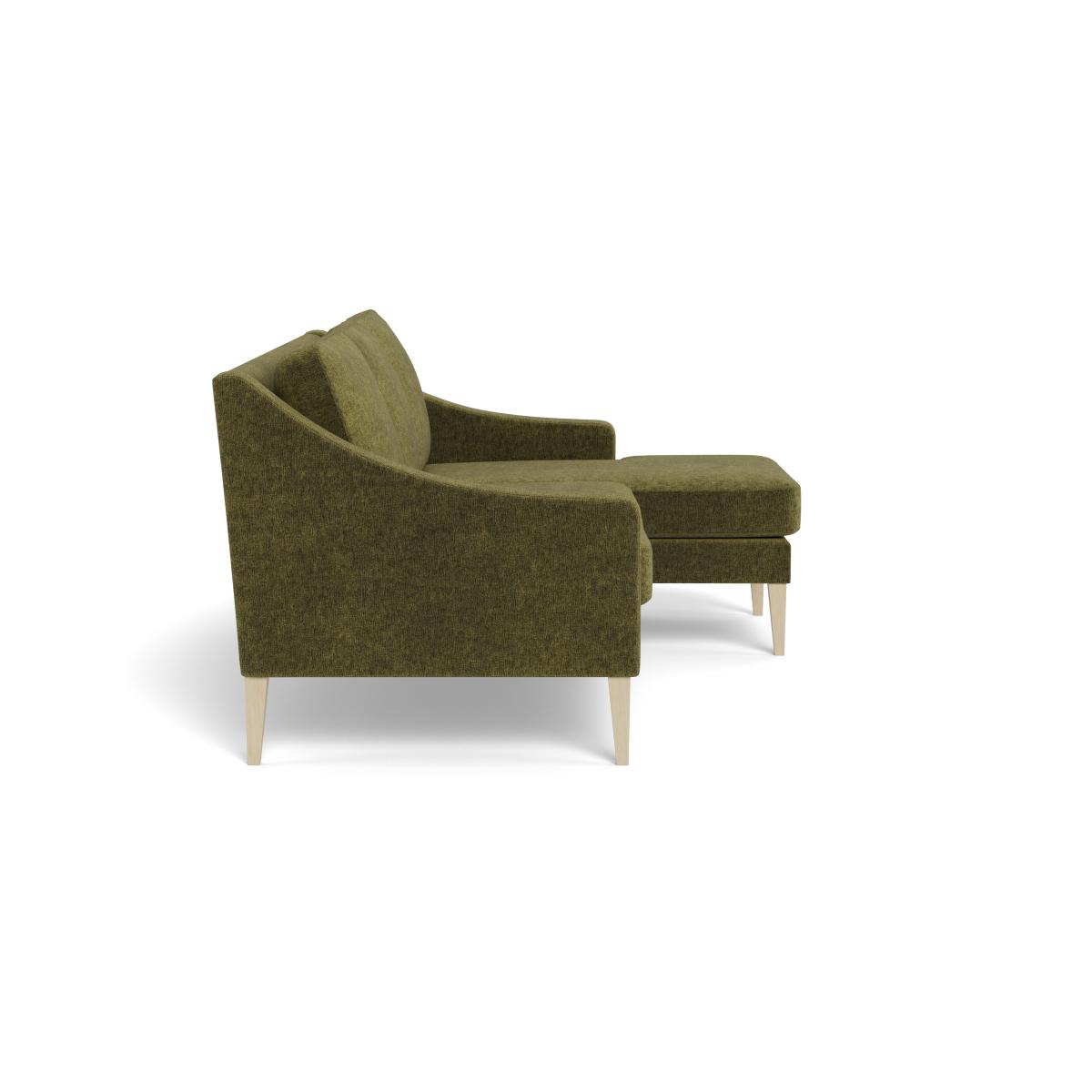Heal's Richmond Corner Chaise Sofa Boucle Velvet Wilder Black Beech Feet – image 3