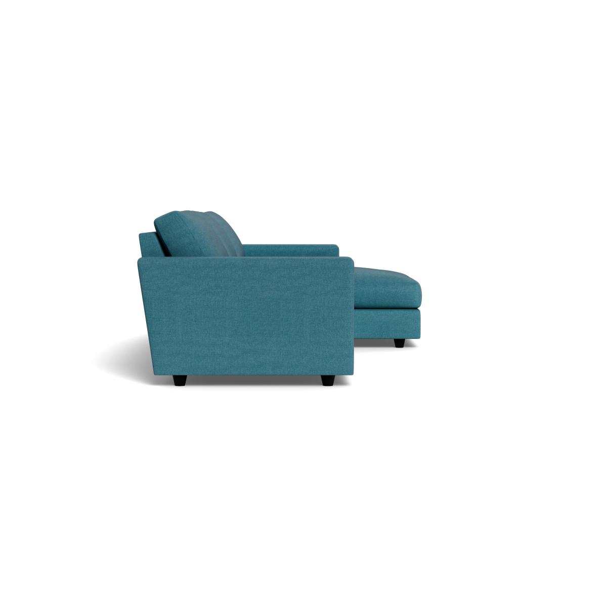 Heal's Nimbus II 4 Seater Corner Chaise RHF Brushed Cotton Cadet Black Feet – image 3