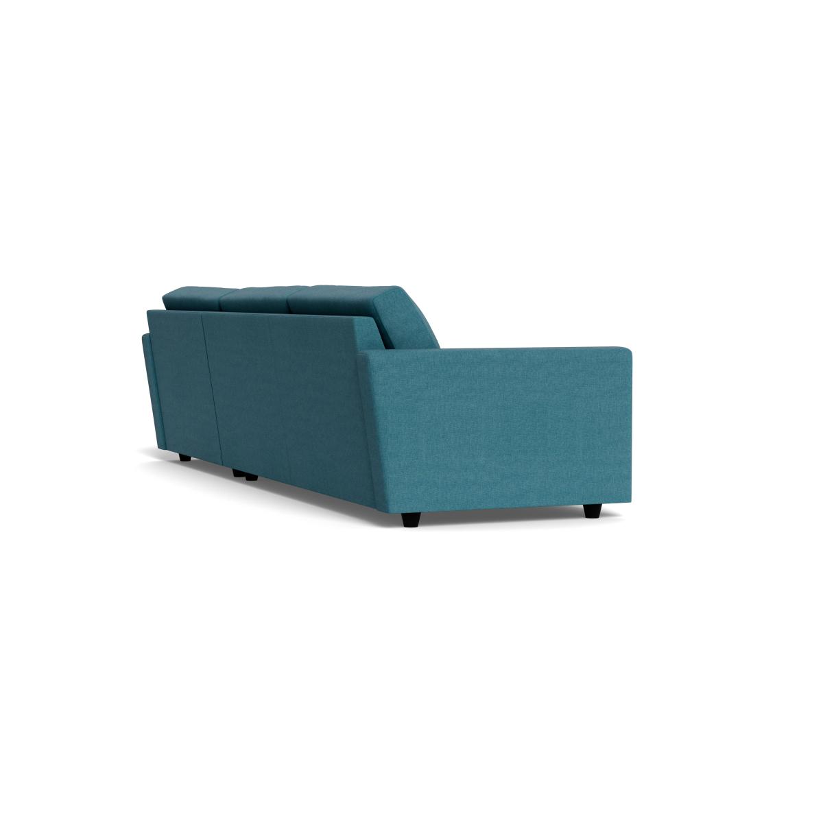 Heal's Nimbus II 4 Seater Corner Chaise RHF Brushed Cotton Cadet Black Feet – image 4