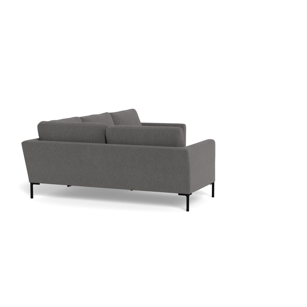 Heal's Eton Left Hand Facing Corner Sofa Smart Linen Mix Grey Brass Feet – image 2