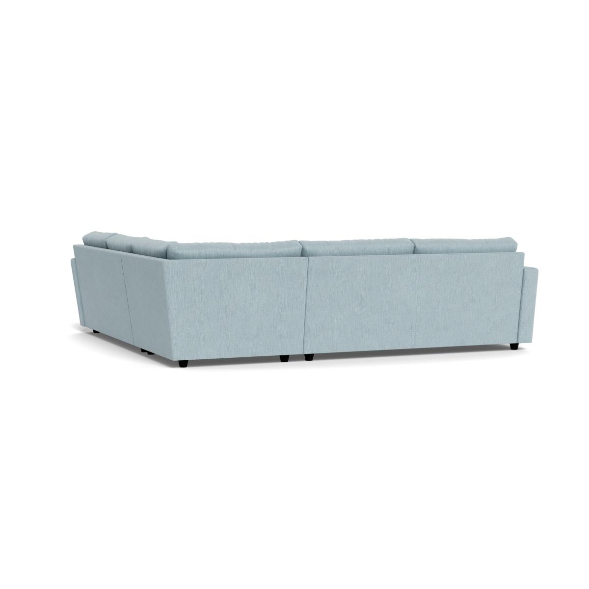 Heal's Nimbus II Large Corner Sofa Smart Linen Mix Duck Egg – image 4