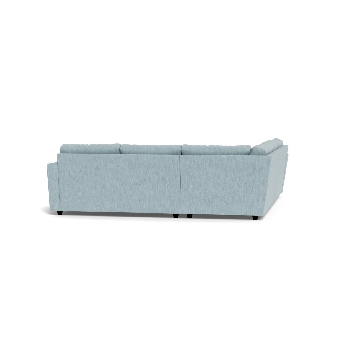 Heal's Nimbus II Large Corner Sofa Smart Linen Mix Duck Egg – image 5