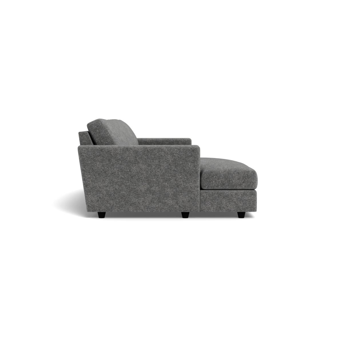Heal's Nimbus II LHF 4 Seater Corner Chaise Melton Wool Shale Black Feet – image 3