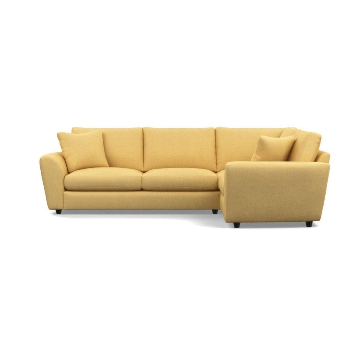 Heal's Snooze Right Hand Facing Corner Sofa Smart Linen Mix Silver Black Feet - Heal's UK Furniture – image 11
