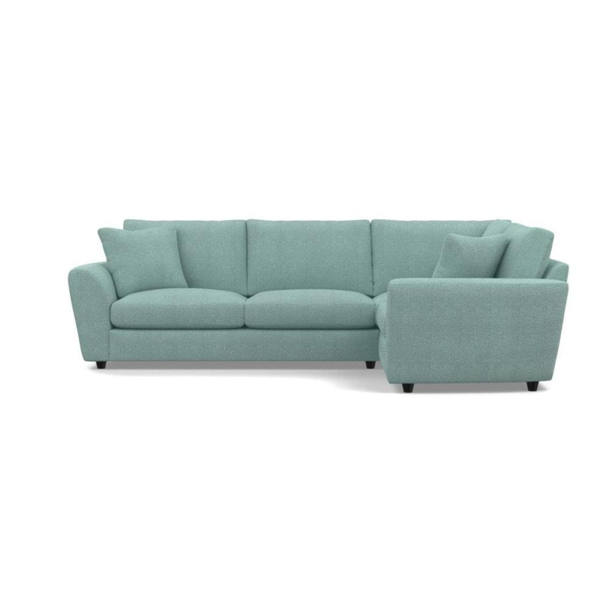 Heal's Snooze Right Hand Facing Corner Sofa Smart Linen Mix Silver Black Feet - Heal's UK Furniture – image 16