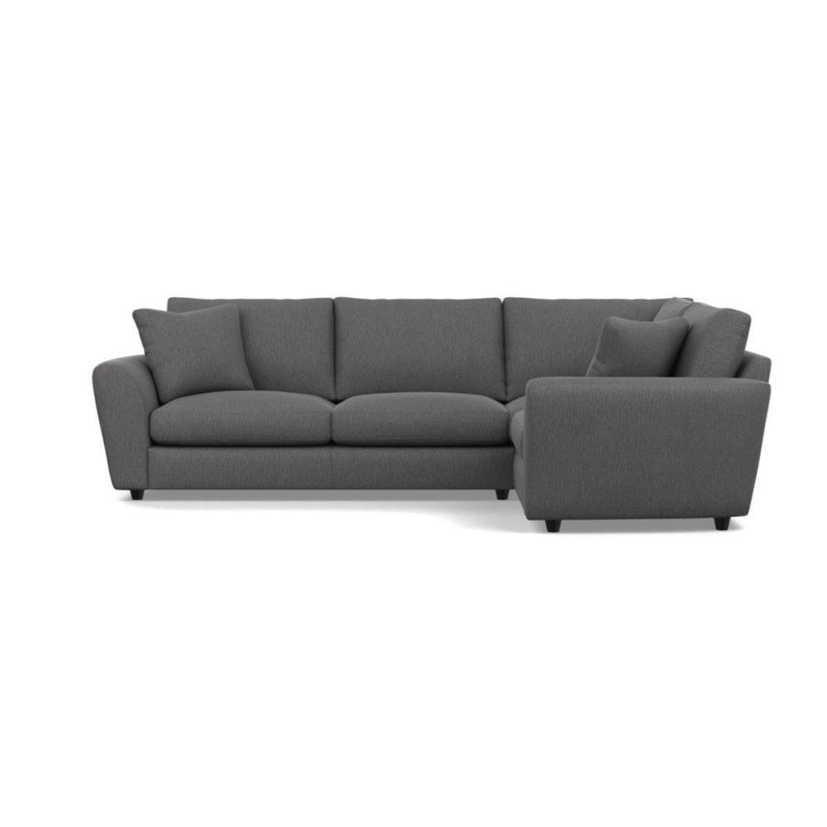 Heal's Snooze Right Hand Facing Corner Sofa Smart Linen Mix Silver Black Feet - Heal's UK Furniture – image 18