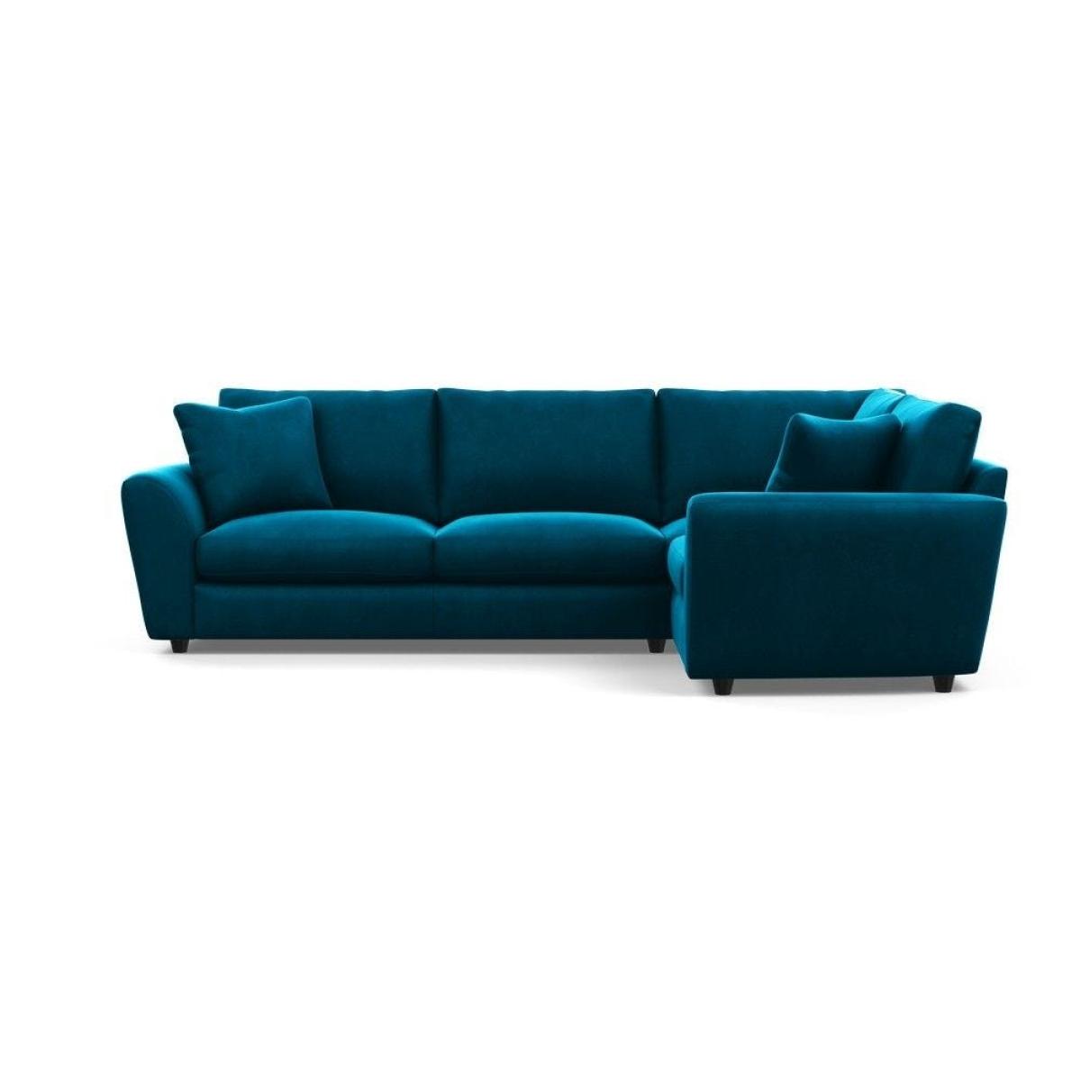 Heal's Snooze Right Hand Facing Corner Sofa Smart Linen Mix Silver Black Feet - Heal's UK Furniture – image 3