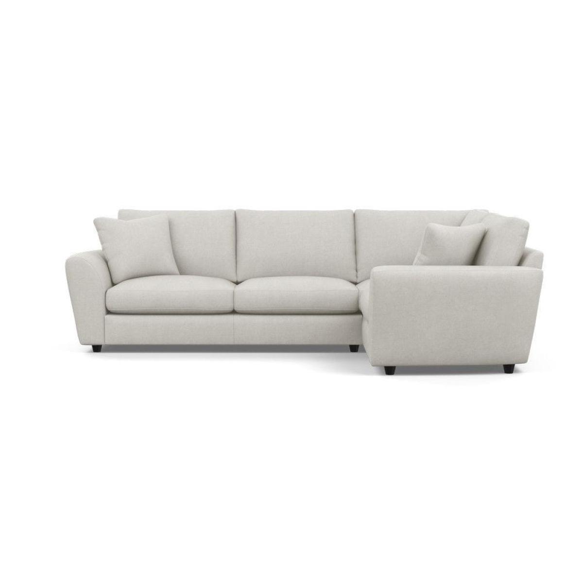 Heal's Snooze Right Hand Facing Corner Sofa Smart Linen Mix Silver Black Feet - Heal's UK Furniture – image 21