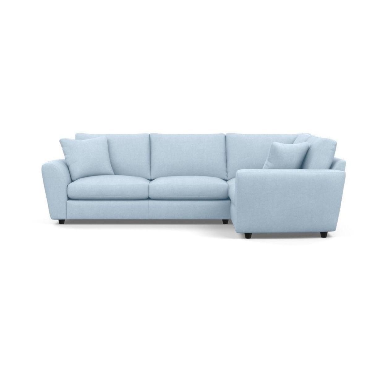 Heal's Snooze Right Hand Facing Corner Sofa Smart Linen Mix Silver Black Feet - Heal's UK Furniture – image 26