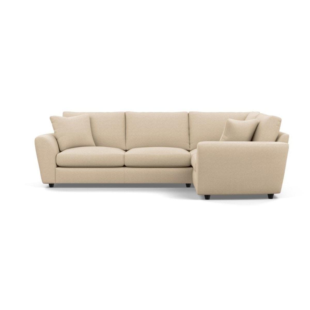 Heal's Snooze Right Hand Facing Corner Sofa Smart Linen Mix Silver Black Feet - Heal's UK Furniture – image 27
