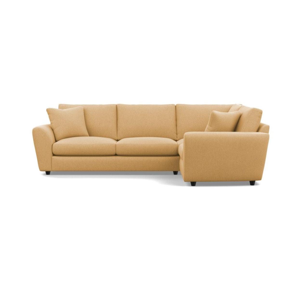 Heal's Snooze Right Hand Facing Corner Sofa Smart Linen Mix Silver Black Feet - Heal's UK Furniture – image 30