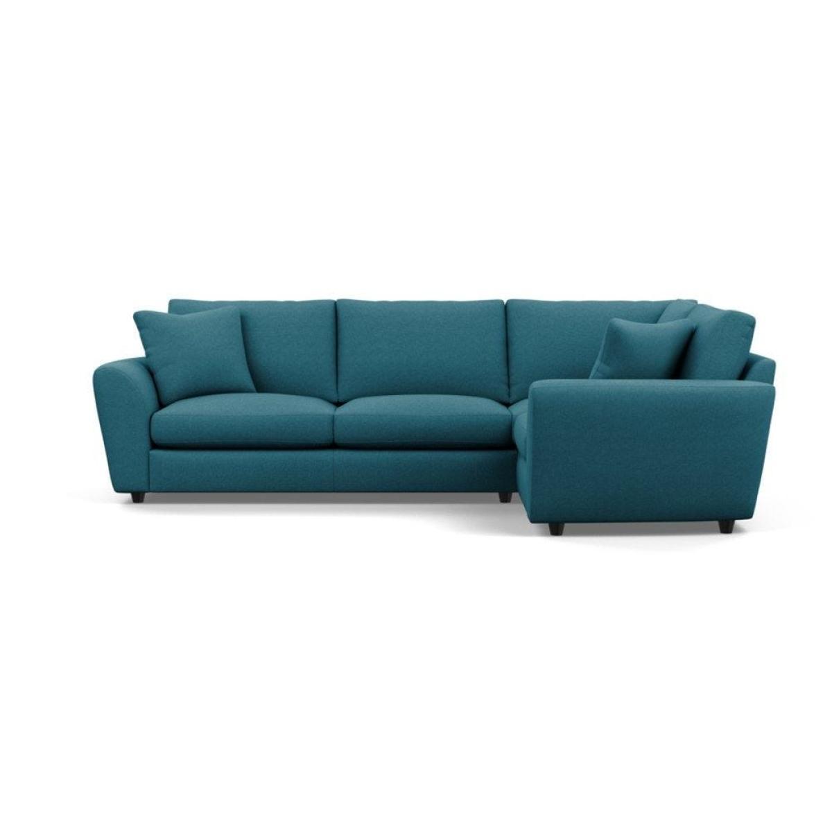 Heal's Snooze Right Hand Facing Corner Sofa Smart Linen Mix Silver Black Feet - Heal's UK Furniture – image 32