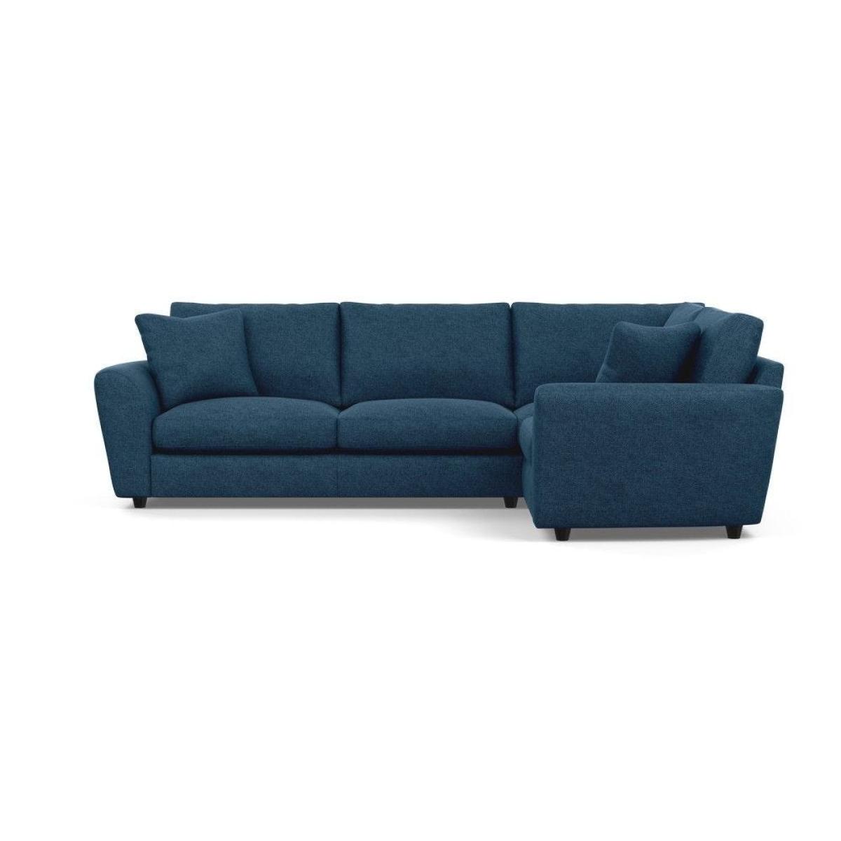 Heal's Snooze Right Hand Facing Corner Sofa Smart Linen Mix Silver Black Feet - Heal's UK Furniture – image 35