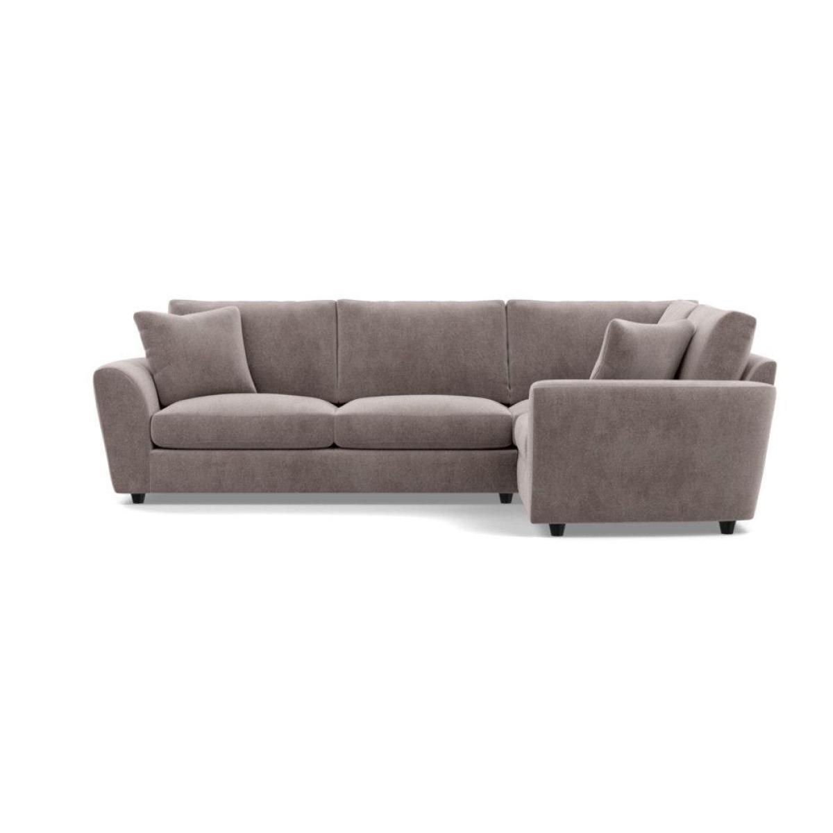 Heal's Snooze Right Hand Facing Corner Sofa Smart Linen Mix Silver Black Feet - Heal's UK Furniture – image 36