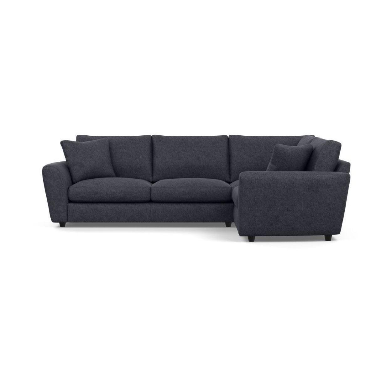 Heal's Snooze Right Hand Facing Corner Sofa Smart Linen Mix Silver Black Feet - Heal's UK Furniture – image 37