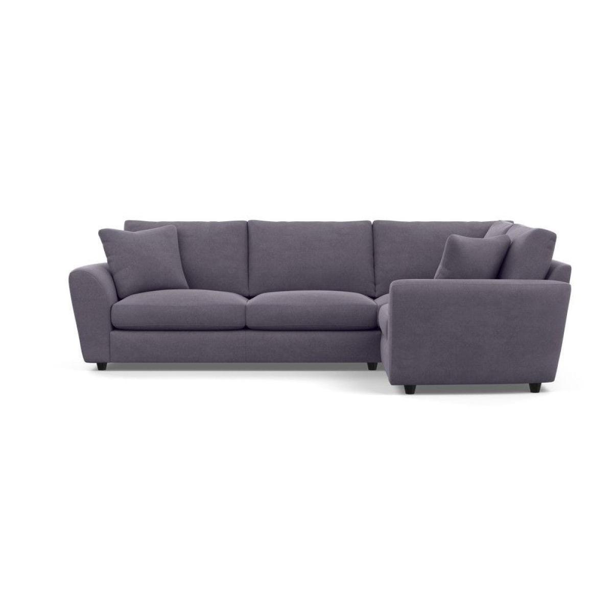 Heal's Snooze Right Hand Facing Corner Sofa Smart Linen Mix Silver Black Feet - Heal's UK Furniture – image 38