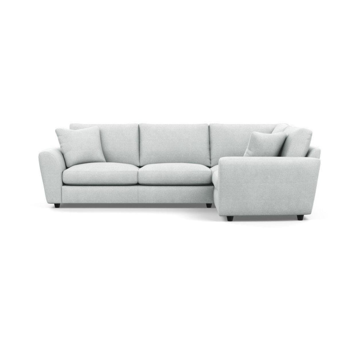 Heal's Snooze Right Hand Facing Corner Sofa Smart Linen Mix Silver Black Feet - Heal's UK Furniture – image 39