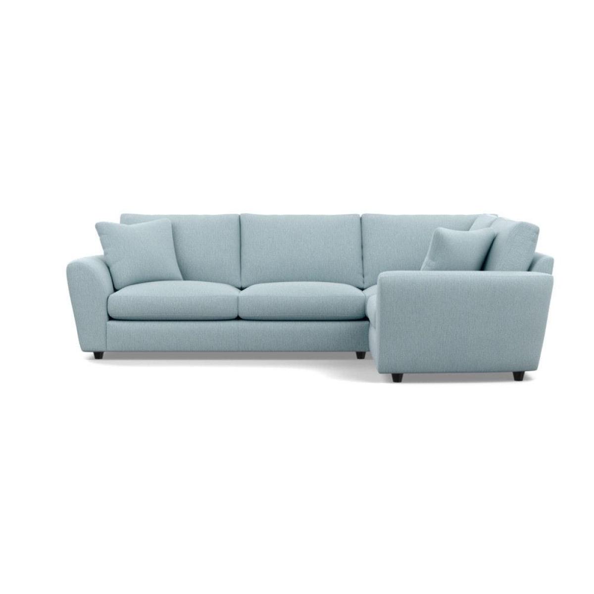 Heal's Snooze Right Hand Facing Corner Sofa Smart Linen Mix Silver Black Feet - Heal's UK Furniture – image 6