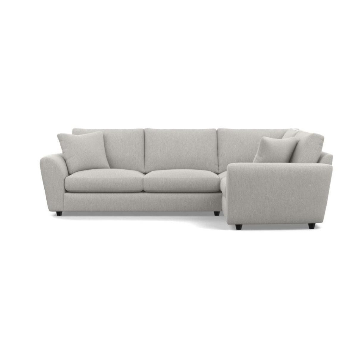 Heal's Snooze Right Hand Facing Corner Sofa Smart Linen Mix Silver Black Feet - Heal's UK Furniture – image 8