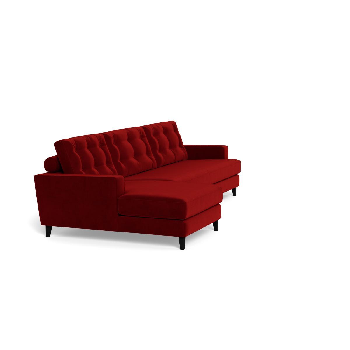 Heal's Mistral Left Hand Facing Corner Sofa Smart Luxe Velvet Mulberry Natural Feet - Heal's UK Furniture – image 2