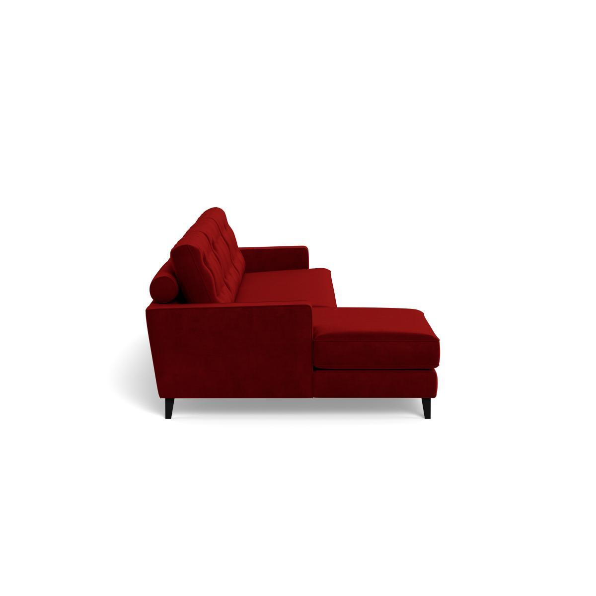 Heal's Mistral Left Hand Facing Corner Sofa Smart Luxe Velvet Mulberry Natural Feet - Heal's UK Furniture – image 3